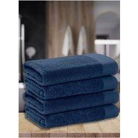 Ezysleep Luxe Collection 4 Piece Egyptian Bathsheet Set in Navy | Size: Bath Sheet