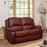 Artemis Home Glendale 2 Seat Manual Recliner Sofa in Burgundy