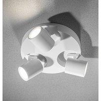 CGC Lighting 'Carla' Triple White Modern Cylinder Ceiling Spotlights