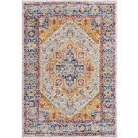 Desire Rugs San Marino Modern Living Room Area Rug - Low Pile Floral Design | Size: 120 cm x 170 cm