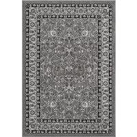 Desire Rugs Obsidian Modern Low Pile Area Rug - Classical Traditional Design in Grey | Size: 120 cm x 170 cm