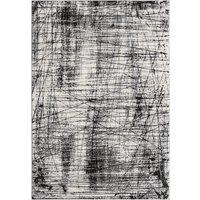 Desire Rugs Obsidian Modern Low Pile Area Rug - Oblique Abstract Design in Grey | Size: 120 cm x 170 cm