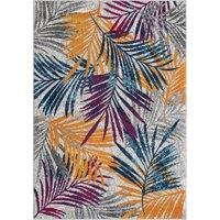 Desire Rugs San Marino Modern Living Room Area Rug - Low Pile Leaf Design | Size: 120 cm x 170 cm