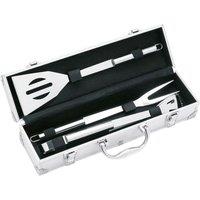 MidOcean Asador Aluminium BBQ Tool Set (Pack of 3) in Silver