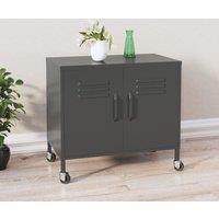 Berkfield Home Storage Cabinet Anthracite 60x35x56 cm Steel in Black | Size: 60 x 35 x 56 cm