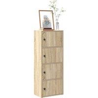 Berkfield Home Bookcase Sonoma Oak 40x24x102 cm Engineered Wood in Brown | Size: 40 x 24 x 102 cm