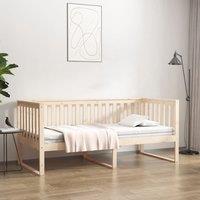 Berkfield Home Day Bed 90x200 cm Solid Wood Pine in Brown