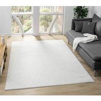 Desire Rugs Avior Washable Plain Living Room Area Rug - Loop Pile Pebble Design in Cream | Size: 200 cm x 290 cm