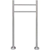 Berkfield Home Stainless Steel Stand for Mailbox in Silver