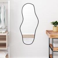 Berkfield Home Wall Mirror Black 100x45 cm