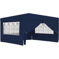 Berkfield Home Professional Party Tent with Side Walls 4x4 m Blue 90 g/m?