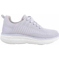 ABSOLUTE FOOTWEAR Women's Womens Lightweight Lace Up Sports Running Trainers Sneakers in Grey | Size: 6