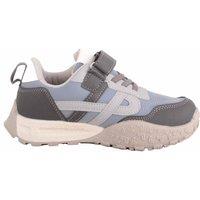ABSOLUTE FOOTWEAR Men's Childrens Two Tone Lace Up Outdoor Sports Trainers Sneakers in Grey | Size: 1