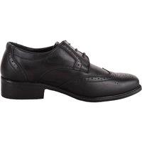 ABSOLUTE FOOTWEAR Men's Childrens Juniors Faux Leather Lace Up Smart Formal Shoes in Black | Size: 2