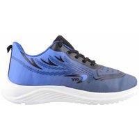 ABSOLUTE FOOTWEAR Men's Mens Lightweight Lace Up Two Tone Leisure Trainers Sneakers in Blue | Size: 12