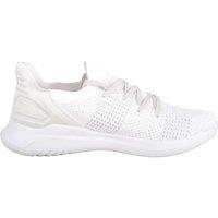 ABSOLUTE FOOTWEAR Men's Easy Slip On Lightweight Lace Up Breathable Sports Trainers in White | Size: 9