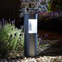 Marco Paul Solar Large Bollard Garden Light in Black