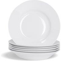 Argon Tableware Classic White Soup Bowls 23cm Pack of 6