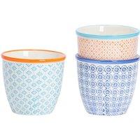 Nicola Spring Hand Printed Plant Pots - 13.8cm - Floral