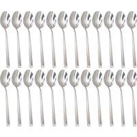 Argon Tableware Tondo Stainless Steel Dessert Spoons - 21cm - Pack of 24 in Silver