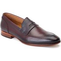 Base London Men's Bruno Penny Loafer in Wine | Size: 11