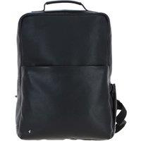 GABICCI Men's Real Leather Backpack in Black
