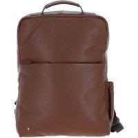 GABICCI Men's Real Leather Backpack in Tan