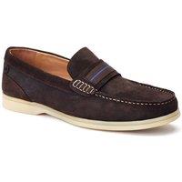 Base London Men's Drum Loafer in Brown | Size: 7