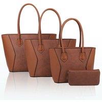 Squisita Elegant 4in1 PU Leather Handbag x Tote bag with Purse