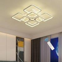 Garwarm 8 Square Acrylic 70W LED Ceiling Light Flush Mount Ceiling Lights in White