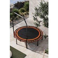 48in Bungee Cords Foldable Round Orange Trampoline with Adjustable U-Handle Bar