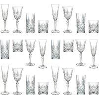 RCR Crystal 24pc Melodia Glassware Set - Drinking Glassware Goblet Set in Clear