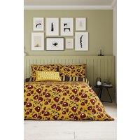 Helena Springfield 'Jax' Cotton Duvet Cover Set in Mustard | Size: Double