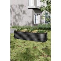 Outdoor Patio Galvanized Steel Raised Garden Bed for Plant