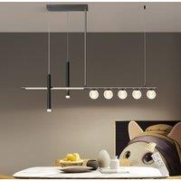 45W Dimmable Modern LED Pendant Light, 120cm Remote-Controlled
