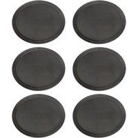 Argon Tableware Oval Non-Slip Serving Trays - 79cm x 66cm - Black - Pack of 6 | Size: 79 cm x 66 cm