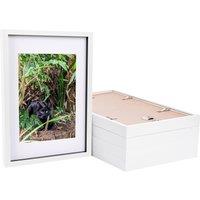 Nicola Spring 3D Box Photo Frames with A4 Mounts - A3 (12 x 17) - White Mount - Pack of 5