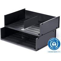 Durable Optimo Plastic Stackable Letter Tray File - A3 & A4 Grey | Size: Medium