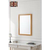 Yearn Mirrors Oak Effect Slim Framed Bevelled Mirror in Light Oak