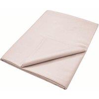 Murmur ' 500TC' Plain Dye Flat Sheet in Light Pink | Size: Double Flat