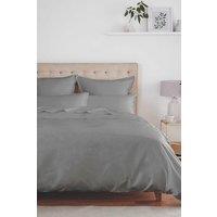 Murmur ' 500TC Plain Dye' Duvet Cover in Dark Grey | Size: King