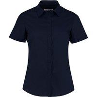 Kustom Kit Women's Poplin Tailored Short-Sleeved Shirt in Dark Navy | Size: 22