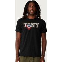 Kelloggs Men's Frosties Frosted Flakes Cereal Tony Tiger Sports T-Shirt in Black | Size: Medium