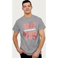 Kelloggs Men's Rice Krispies Cereal Snap Crackle Pop Pop Art T-Shirt in Mid Grey | Size: Small