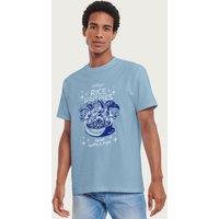 Kelloggs Men's Rice Krispies Retro Snap Crackle Pop T-Shirt in Light Blue | Size: Small