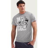 Kelloggs Men's Tony the Tiger Face Sketch Frosted Flakes T-Shirt in Mid Grey | Size: 2XL