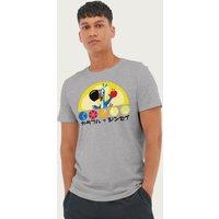Kelloggs Men's Froot Loops Cereal Toucan Sam Japanese Text Fruit T-Shirt in Mid Grey | Size: Medium