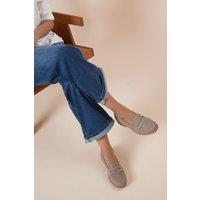 Dorothy Perkins Women's Wide Fit Leoni Chunky Loafers in Taupe | Size: 7