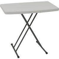 Oypla 2.5ft Folding Outdoor Trestle Table in White