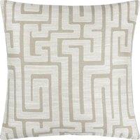 HOEM Lauder Geometric Cushion in Ecru | Size: 45 cm x 45 cm